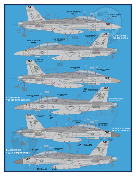 48-002 "Line Jet Lethality" E/A-18G Growlers
