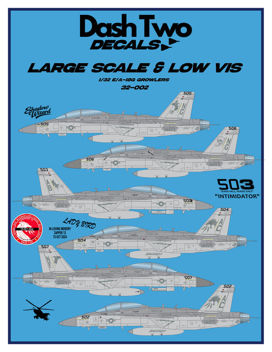 32-002 "Large Scale and Low-Vis" E/A-18G Growlers