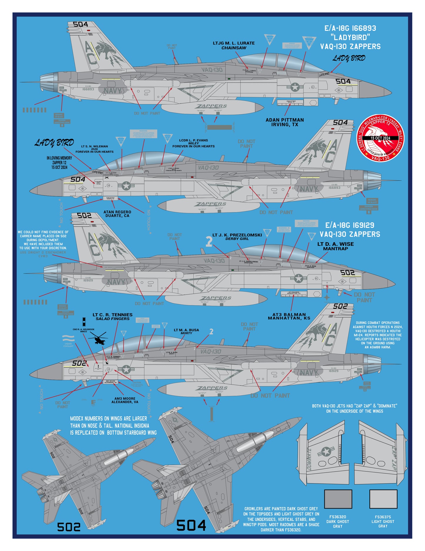 32-002 "Large Scale and Low-Vis" E/A-18G Growlers