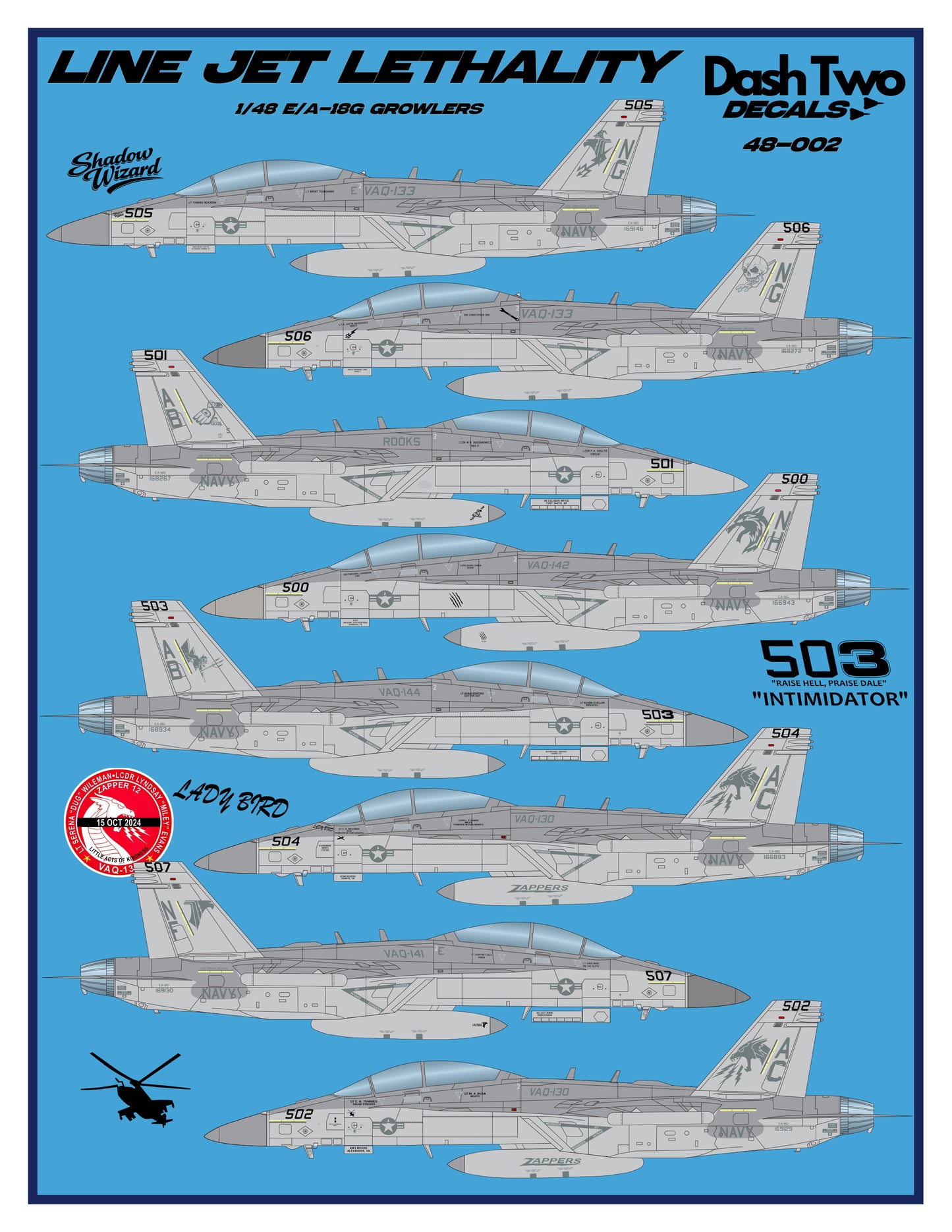 48-002 "Line Jet Lethality" E/A-18G Growlers