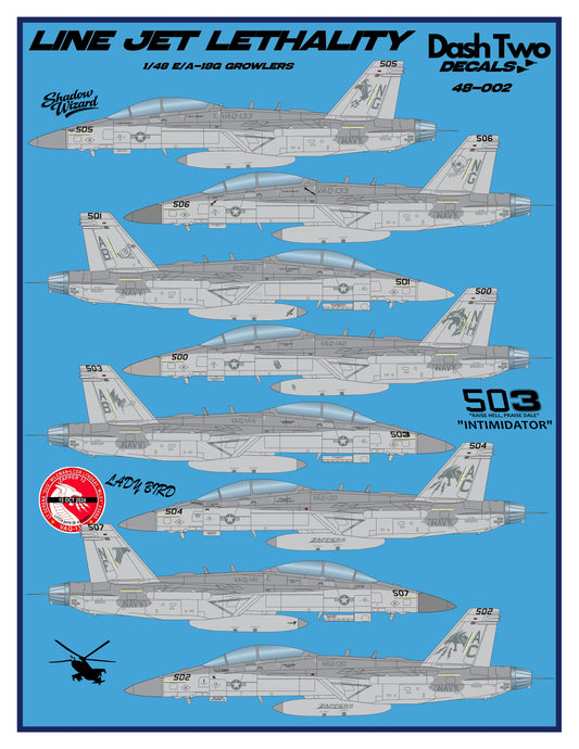 48-002 "Line Jet Lethality" E/A-18G Growlers