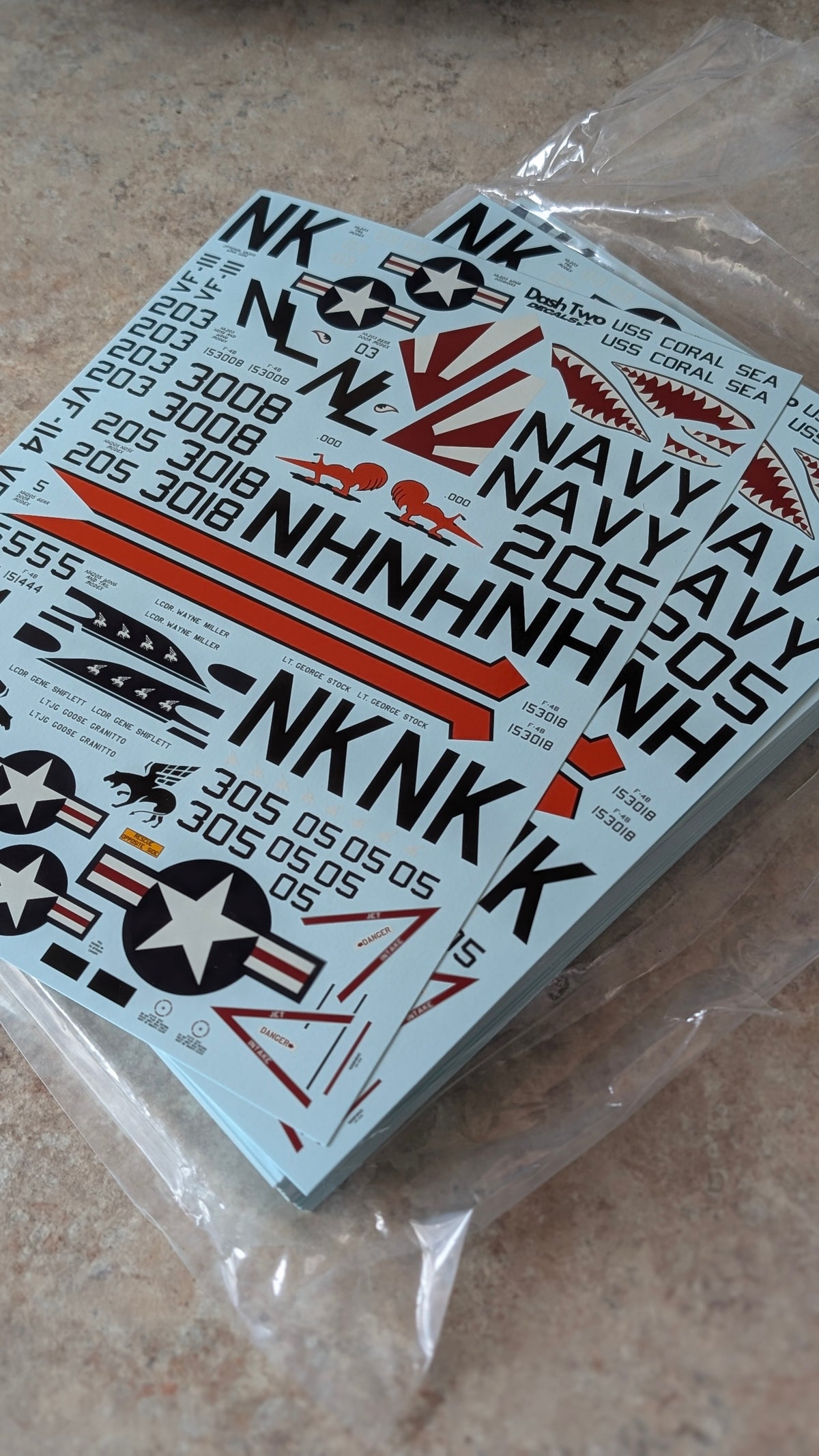 32-003 "Big Scale Bravos" F-4B Phantoms Waterslide Decals