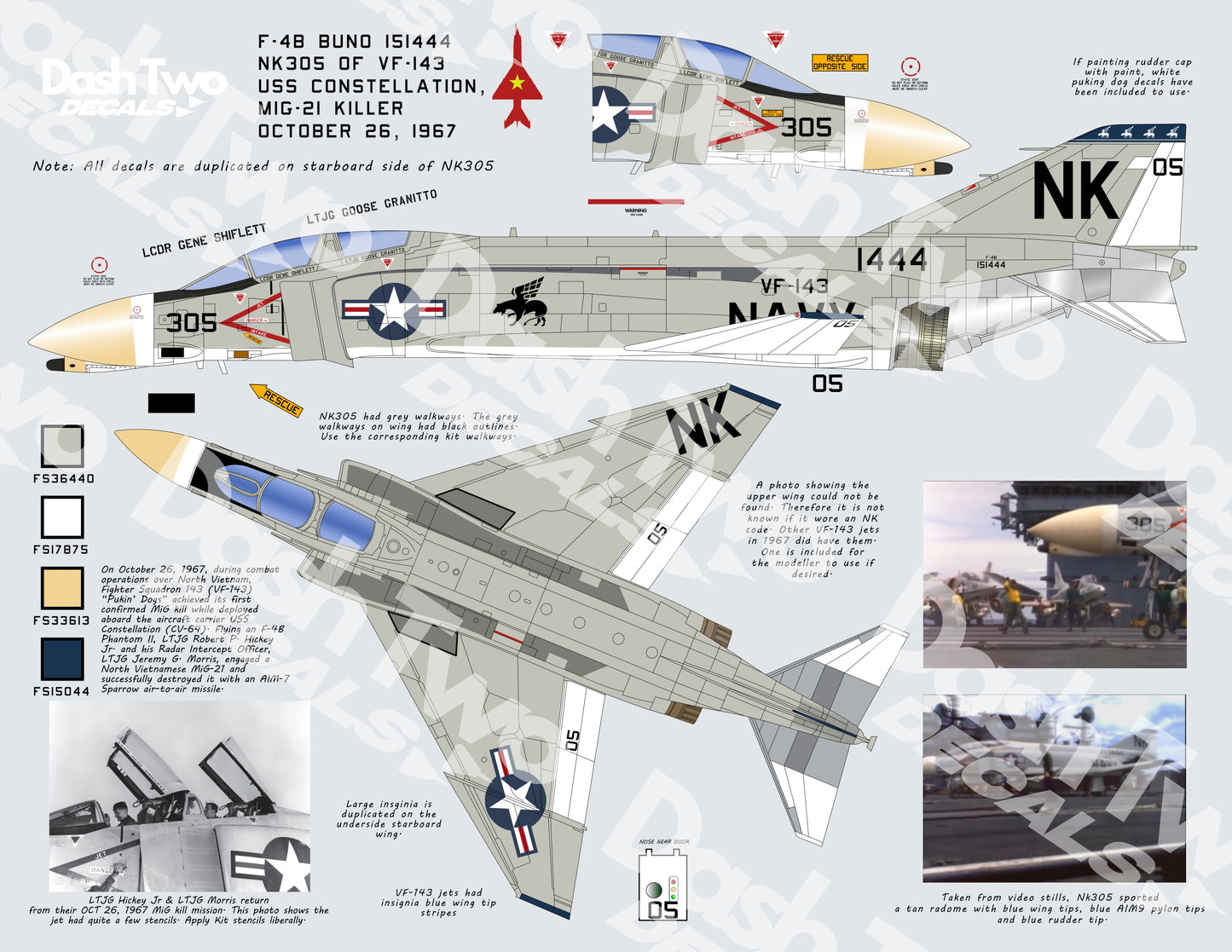 32-003 "Big Scale Bravos" F-4B Phantoms