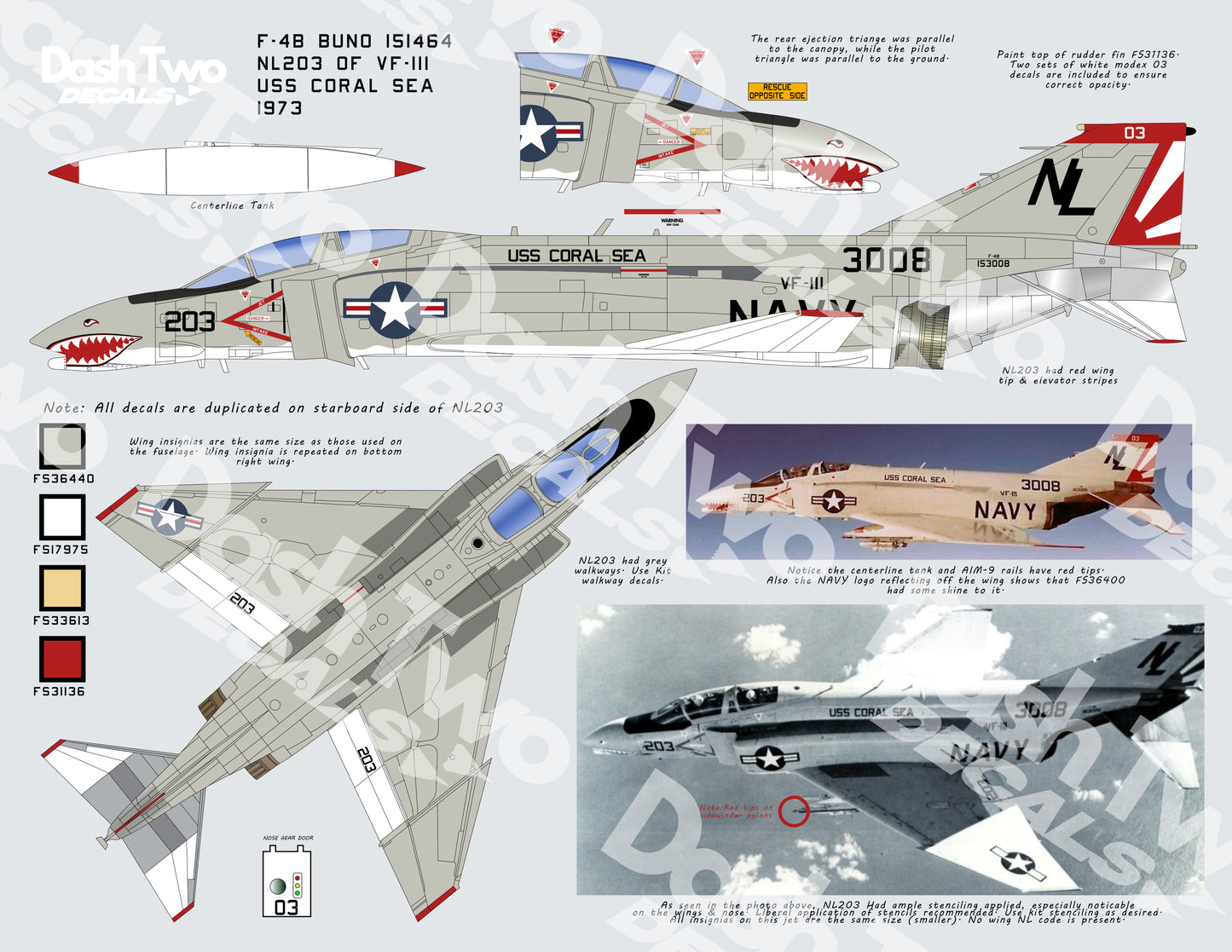 32-003 "Big Scale Bravos" F-4B Phantoms